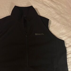 Mountain Warehouse Men’s Black Fleece Vest with Full Zip